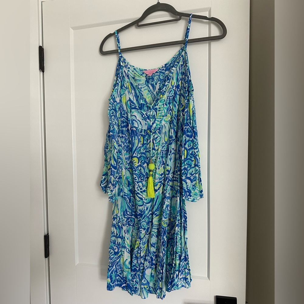 Lilly Pulitzer cold shoulder dress